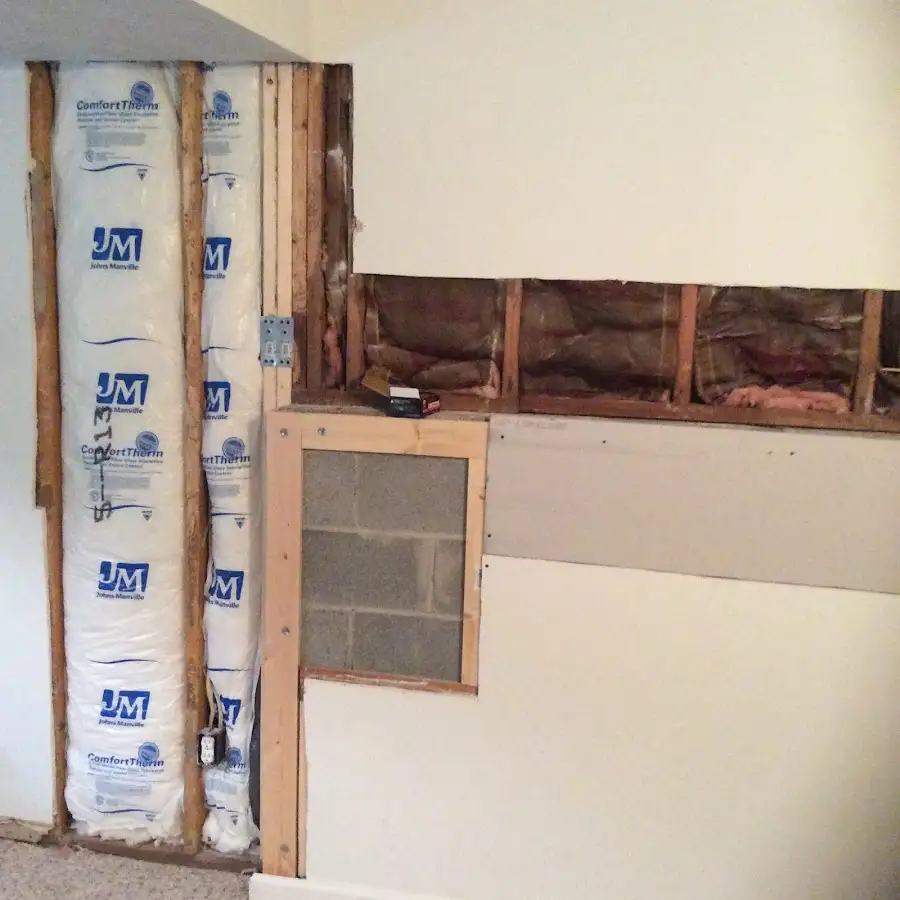 Wall insulation replacement during Contents Cleaning & Restoration in Bensalem